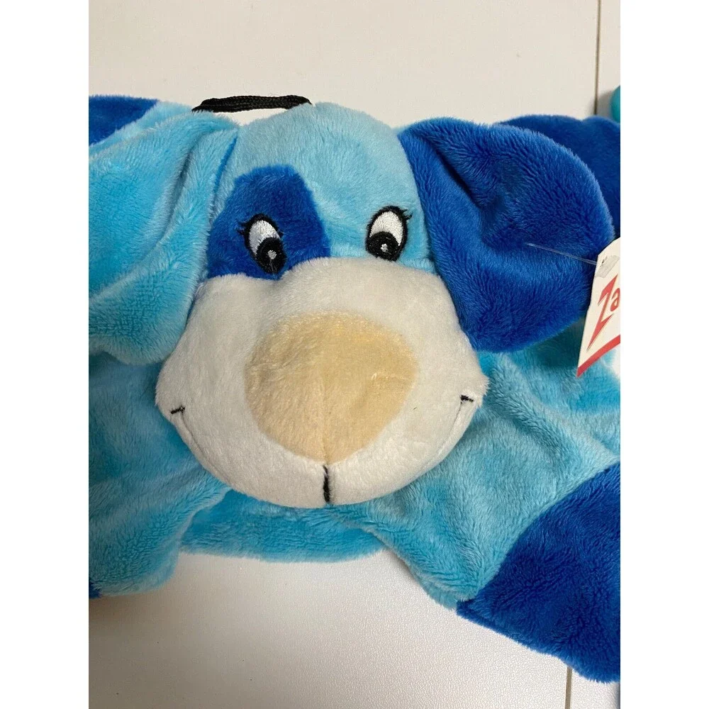 Zanies Puppy Snuggler Soft Cuddly Squeak Toy Teething Blanket